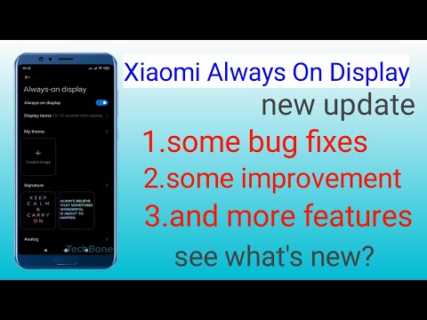 Xiaomi release always on display new update