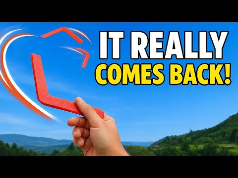 How to Make a Paper Boomerang That Really Comes Back!