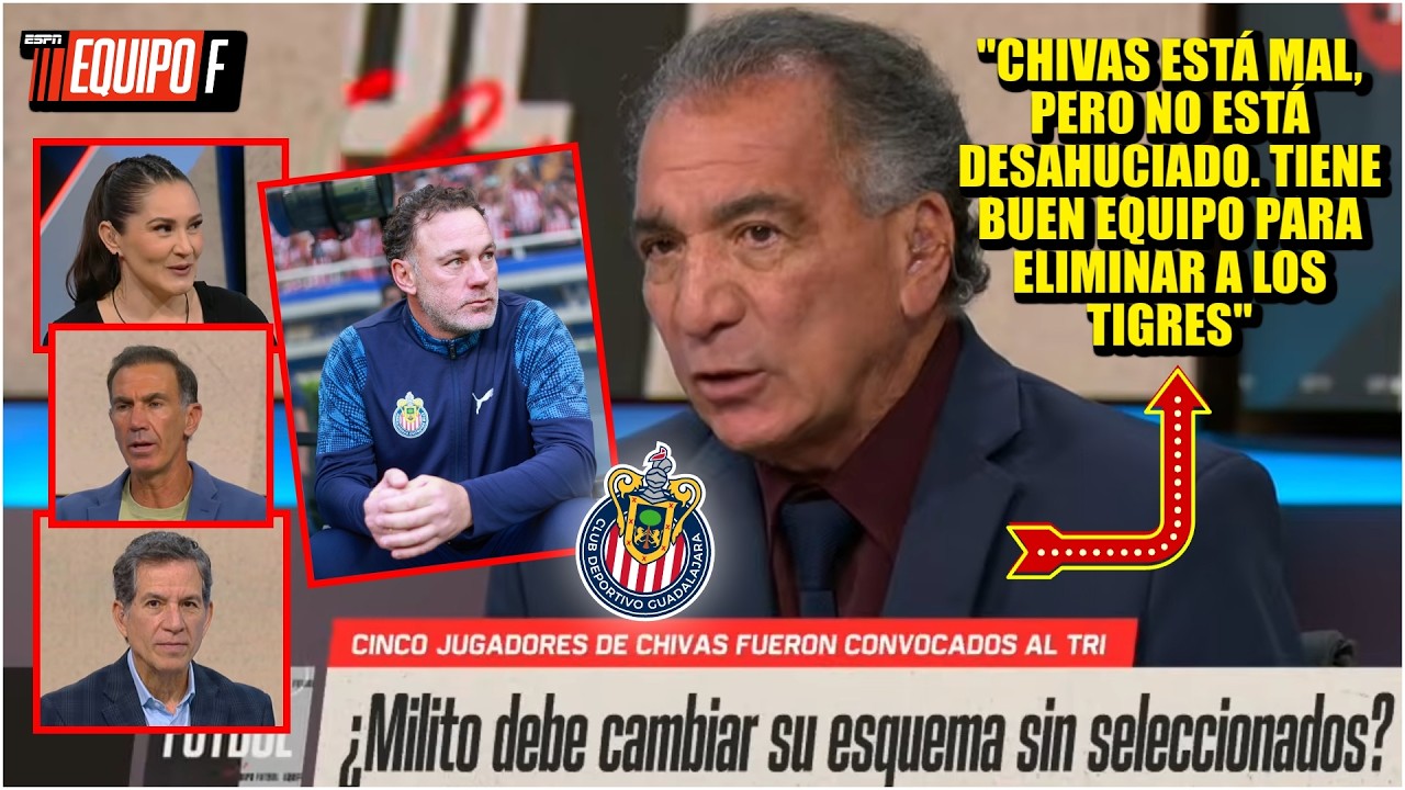 MILITO tiene RETO por delante por BAJAS EN CHIVAS, pero tiene las HERRAMIENTAS vs TIGRES | Equipo F