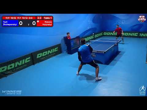 00:00 Yurii Shchepanskyi 3 - 2 Mykola Halynskyi West 5 WIN CUP 16.11.2022 | TABLE TENNIS WINCUP