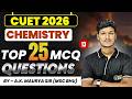 CUET Top 25 MCQ Chemistry 13 Chemistry Most Expected MCQ CUET 2026 Chemistry Domain Free Class
