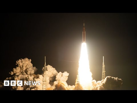 美國國家航空航天局的阿爾特彌斯飛船抵達月球 - BBC新聞 (Nasa's Artemis spacecraft arrives at the Moon - BBC News)