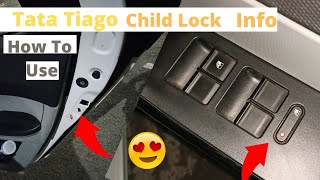 Tata Tiago CHILD LOCK How To  Enable / Disable Full Information & Use 🙀