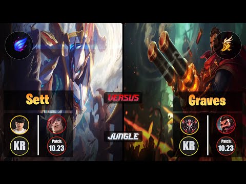 Clid SETT (Jungle) [Phase Rush] VS GRAVES - Grandmaster KR Patch 10.23