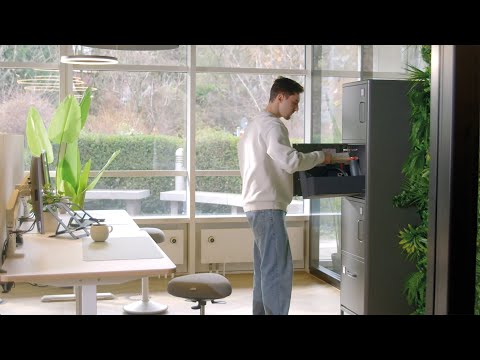 Bureau organizer Leitz draagbaar gestoffeerd donkergrijs