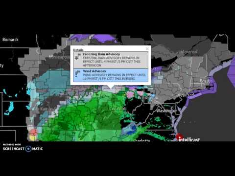 Strange Radar Flash Anomaly/ Winter Storm Goliath Warnings (12-28-2015)