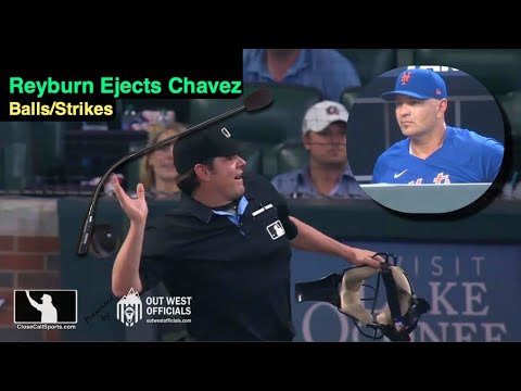 E90 - DJ Reyburn Ejects Eric Chavez From Mets Dugout After Strike One to Brandon Nimmo in Atlanta