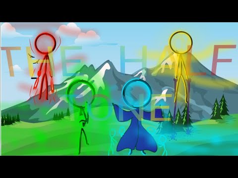 The half tones stickman animation |#alan becker, pixels by arsh studios 