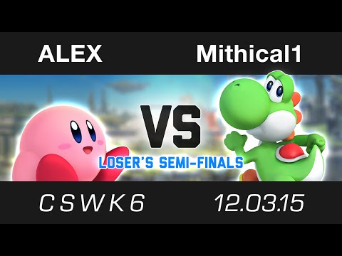 CSWK6 | ALEX (Kirby) vs Mithical1 (Yoshi) | Loser's Semi-Finals