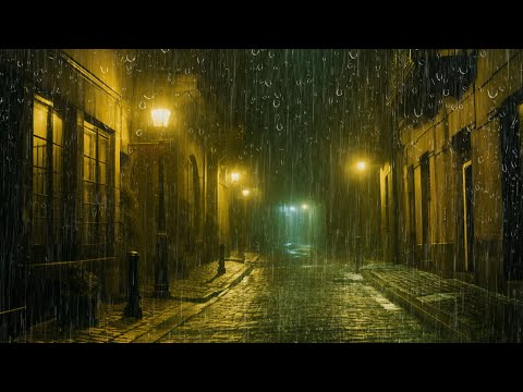 Schlafen Sie sofort mit Regen & Gewittergeräusche die den Park nachts bedecken - Naturgeräusche