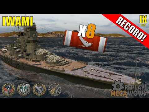 Battleship Iwami 8 Kills & 191k Damage | World of Warships Gameplay