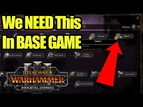 We NEED This Feature In Base Game - Weapon Options - Immortal Empires - Total War Warhammer 3