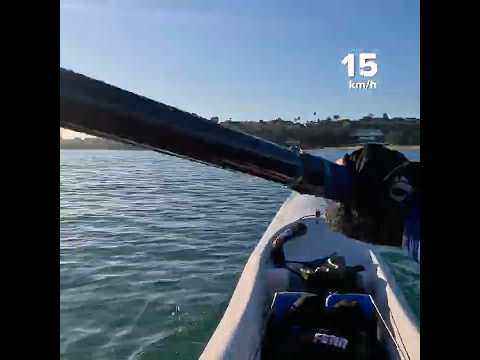 Catching small runners! #surfski #sprinting #paddler #newzealand