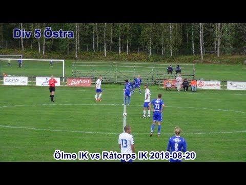 Ölme IK vs Råtorps IK 2018 08 20
