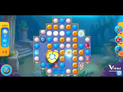 Fishdom. 9020 level no boosters and diamonds. 16 moves