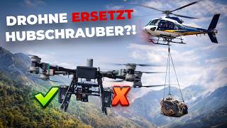 Ersetzt DIESE Drohne den Hubschrauber?! - Lastentransport als Dienstleister (DJI Flycart 100)