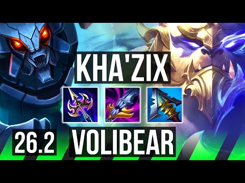 KHA'ZIX vs VOLIBEAR (JGL) | 57K damage | EUW Master | 26.2