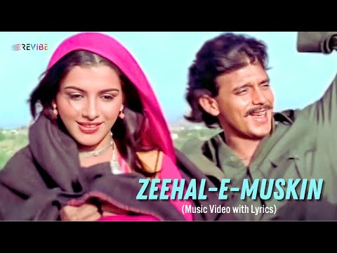Zeehal e muskin (Music Video with Lyrics | Lata Mangeshkar, Shabbir Kumar | Ghulam