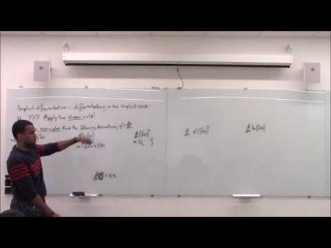 Math 1203-R03 Lecture 14 - Implicit Differentiation