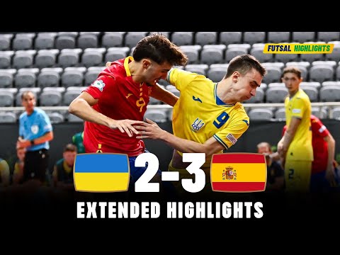 Spain vs Ukraine | Highlights | U19 Euro Futsal Semi Final 08-09-2023