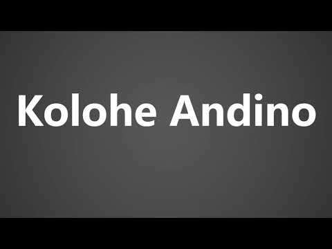 How To Pronounce Kolohe Andino