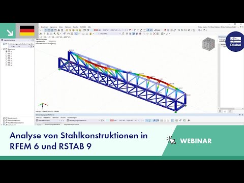 Analyse von Stahlkonstruktionen in RFEM 6 und RSTAB 9 | Di, 7. März 2023