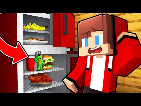 How Mikey Hide Inside Fridge To Prank JJ in Minecraft (Maizen)