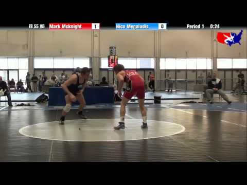 Mark Mcknight vs. Nico Megaludis at 2013 Las Vegas/ASICS U.S. Open