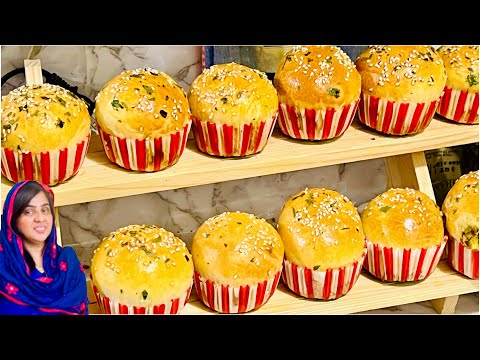 🎯Stuffed Cup buns | Savory meat buns | curry buns | Srilankan Maalu Paan #stuffedbuns