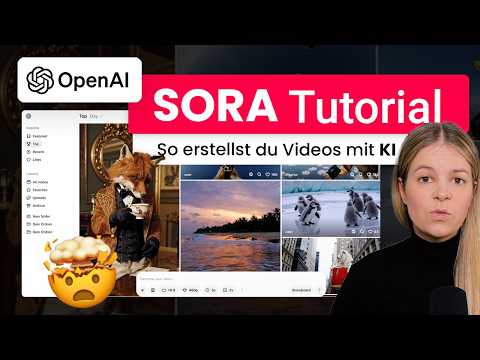 Create incredible videos from text with AI 🤯 OpenAI Sora Tutorial (German) ✅