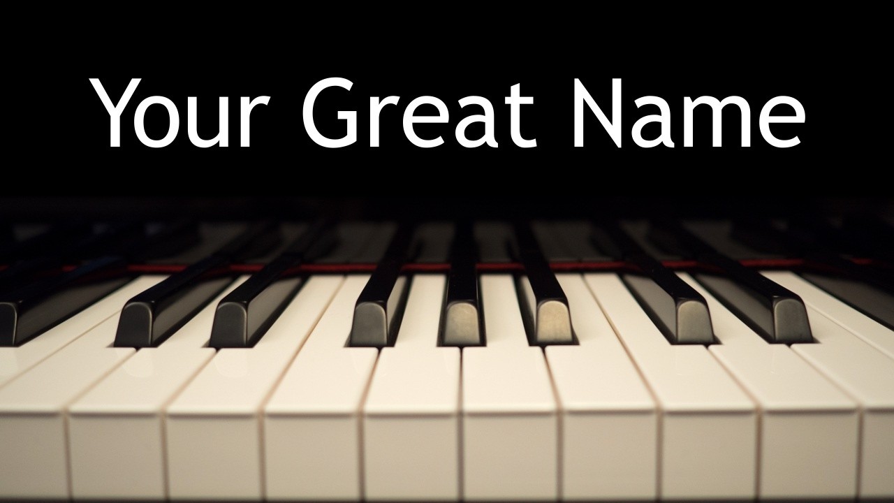 Your Great Name - piano instrumental cover with lyrics