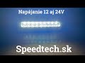 LED pracovné svetlo - rampa biela/oranžová 18x3W LED / 10-30V / ECER10 (150x40x40mm) - Video Youtube