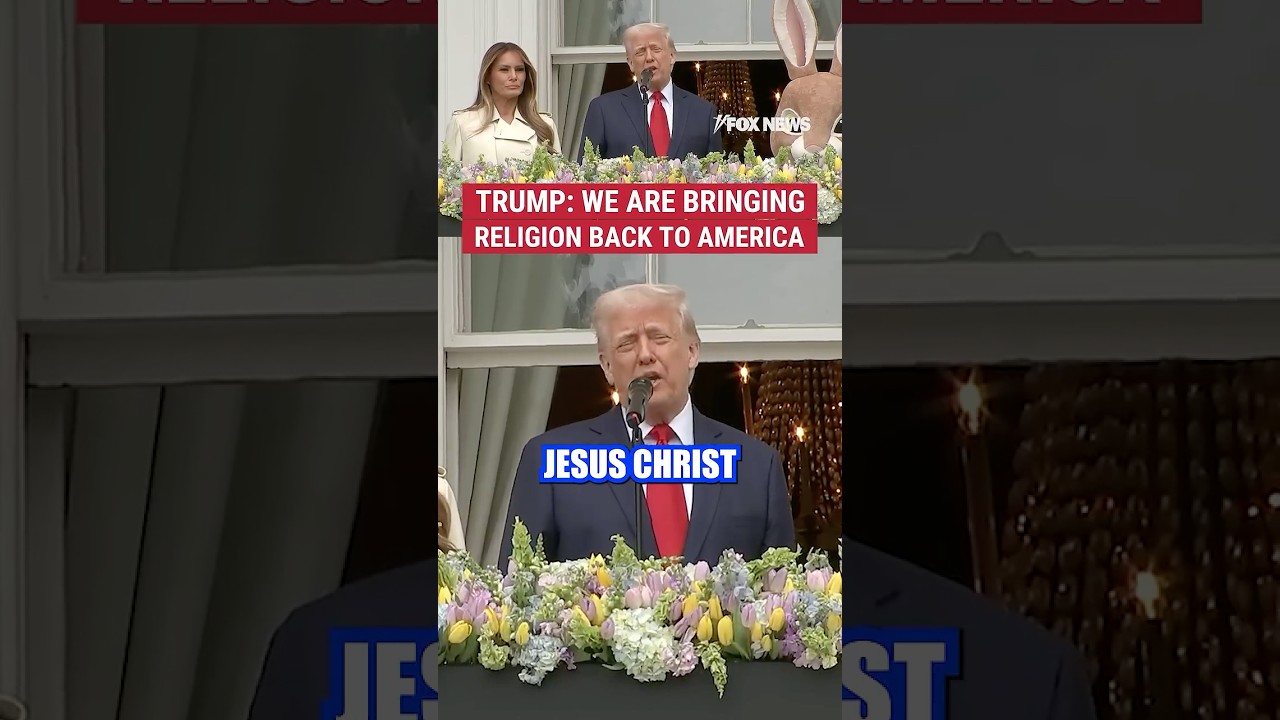 Trump delivers powerful Easter message highlighting the renewal of faith in America #foxnews #news