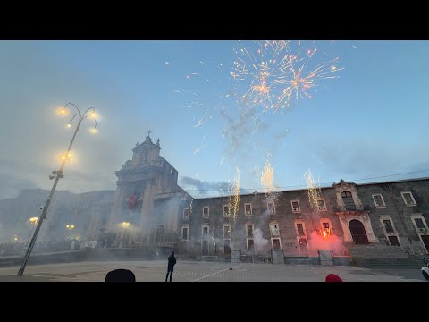 Festa di S. Agata ‘26 - Catania. Fuoco in piazza Carlo Alberto 