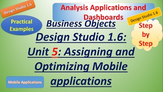 BusinessObject DesignStudio 1.6: Unit 5:Practical: Assigning and Optimizing Applications on Mobile