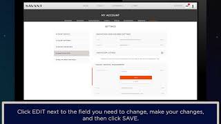 Savant Pro App for Electricians - Updating your Installer Information