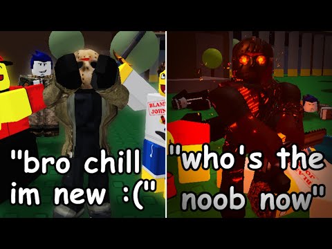 TROLLING Toxic Players by Pretending to Be a Noob, Then SERVER WIPING | Forsaken