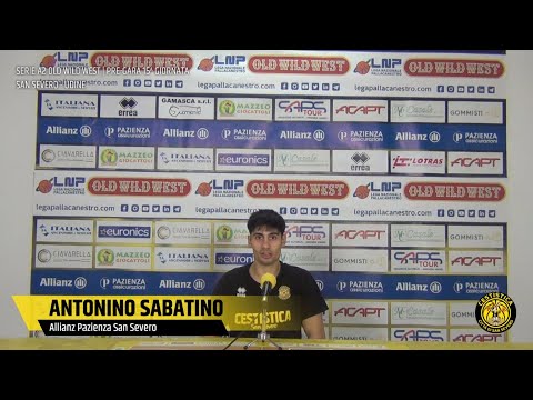 03/01/2023 | Conferenza Stampa pre-partita - San Severo vs Udine - Antonino Sabatino