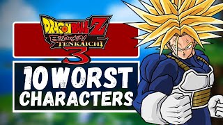 10 Worst Characters in Dragon Ball Z Budokai Tenkaichi 3
