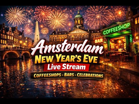🔴LIVE Amsterdam | New Year's Eve | Coffeeshops | Bars | Celebrations |🥦 IRL 420 Vibes