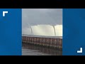 Twin Waterspouts Spotted Off Florida S Gulf Coast