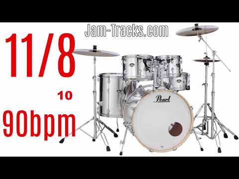 11/8 Odd Time beat Drums only Backing Track