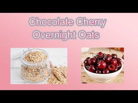 Chocolate Cherry Overnight Oats 🍒