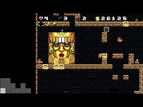 Beating Spelunky Classic's Hard ending with NO ITEMS!