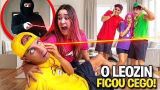 O LEOZIN QUASE FICOU CEGO COM UM LASER *Era pra ser um dia de festa !