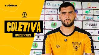 Coletiva zagueiro Marcel Scalese (pré-jogo Amazonas x Caxias)