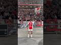 Steven Bergwijn celebrating his goal with the FANS! ??
