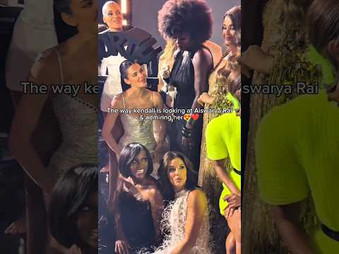 Kendall is looking at Aiswarya Rai😍 #missuniverse#bts#ig #fashion#fashionevent#missglobe#mrsuniverse