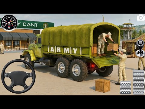 Us Offroad Army Truck Driving 3d Gameplay - Army Truck Cargo Simulator 2025 - Android Gameplay 