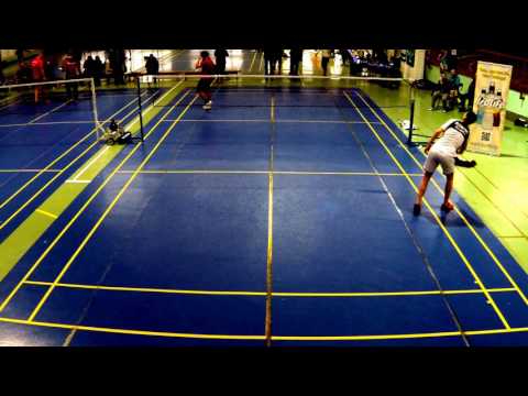 Савельев В. - Кузьмицкий Д. SA - Group B. Международный турнир по бадминтону памяти В.А. Конаха